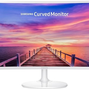 SAMSUNG 27" CF391 Curved FHD LED Monitor, White - 1800R Curvature, 1920 x 1080 Resolution, 4 ms Response Time, 16:9 Aspe